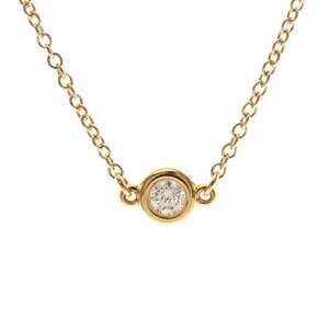 TIFFANY 18k Gold Diamond Charm Bracelet